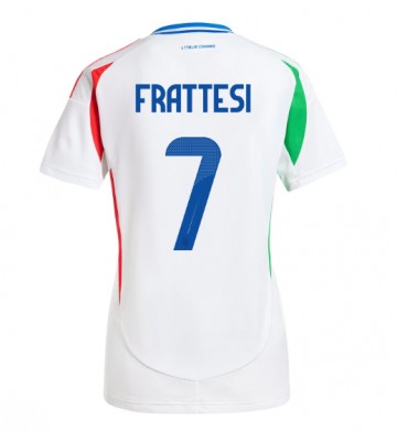 Italien Davide Frattesi #7 Replika Udebanetrøje Dame EM 2024 Kortærmet